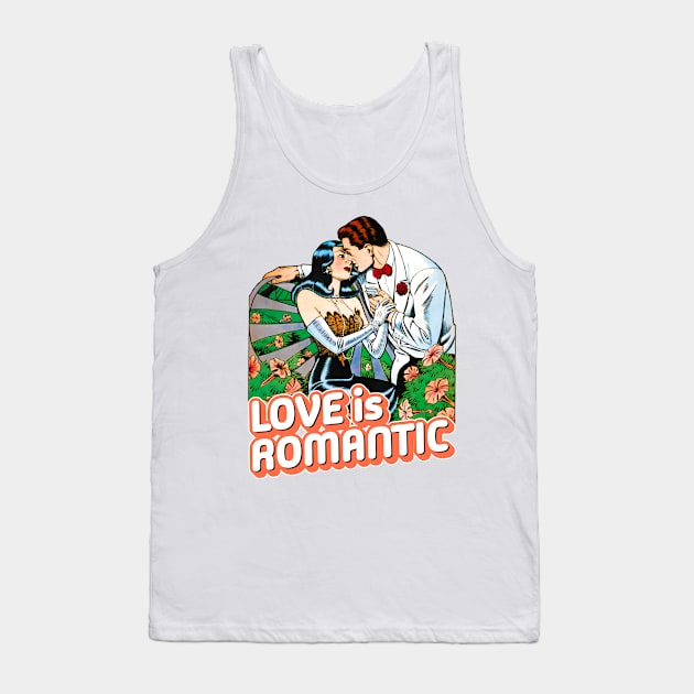 Love Is Romantic Vintage Retro Tank Top by REVISTANGO